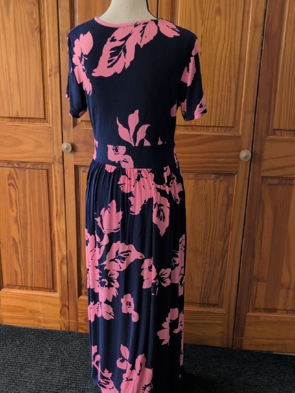 Floral Wrap Maxi Dress L M508 - Picture 4 of 6